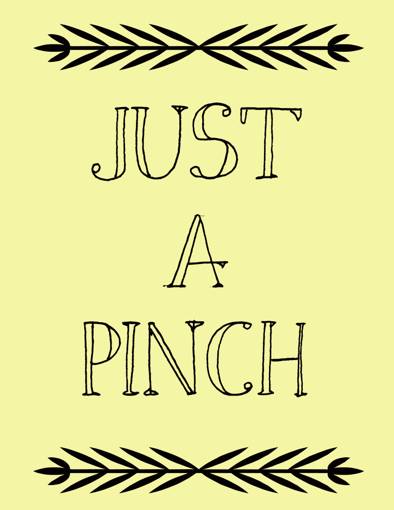Kitchen Printable- Just a Pinch